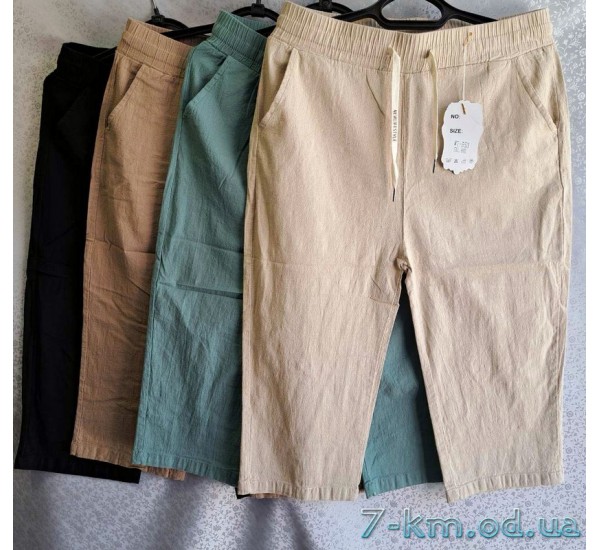 Бриджи женские, лён 6 шт (2-7XL) DLD_553