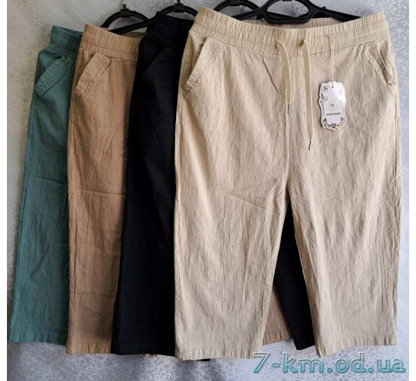 Бриджи женские, лён 6 шт (2-7XL) DLD_552
