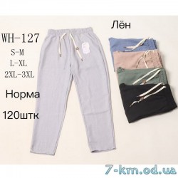 Брюки женские, лён 6 шт (S-3XL) DLD_WH-127