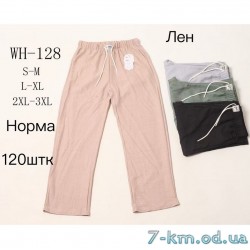 Брюки женские, лён 6 шт (S-3XL) DLD_WH-128