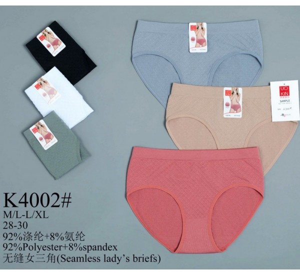 Трусы женские Батал 12 шт (M-XL) полиэстер KiE_K4002
