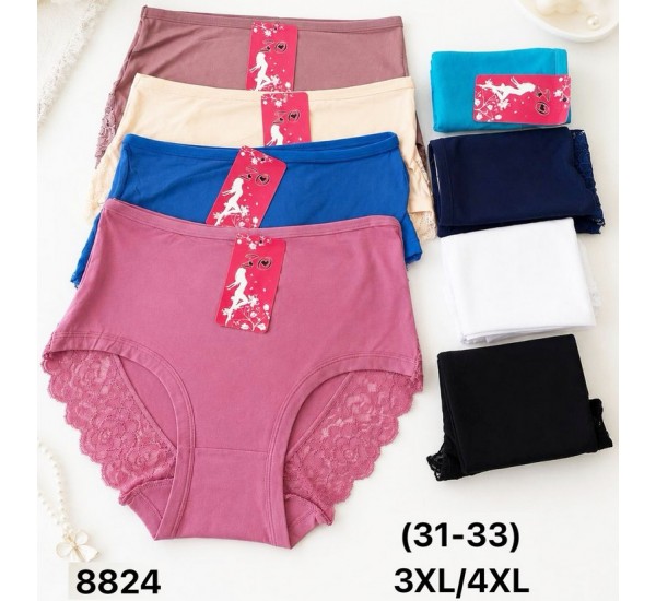 Трусы женские 12 шт (3-4XL) бамбук KiE_8824