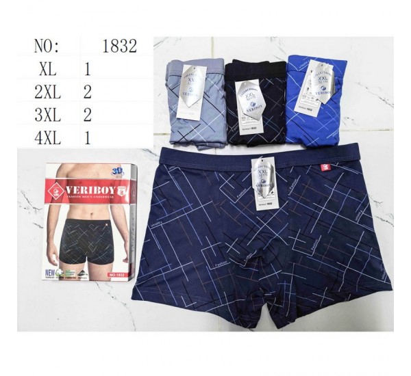 Трусы мужские 24 шт (1-4XL) масло KiE_1832