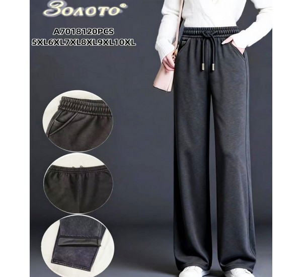 Спорт штаны женские, 6 шт (5-10XL) коттон KiE_A7018
