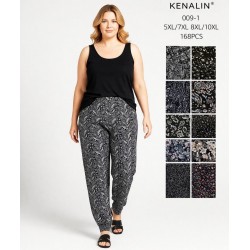 Брюки женские, 12 шт (5-10XL) бамбук KiE_009-1
