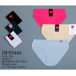 Труси жіночі 12 шт (L-2XL) рубчик KiE_DF0544