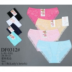 Труси жіночі 12 шт (L-2XL) коттон KiE_DF0312