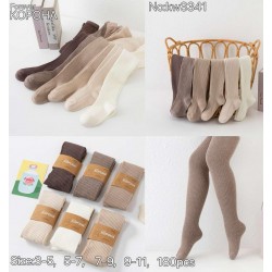 Колготы детские 24 шт (3-11 лет) рубчик KiE_KW3341