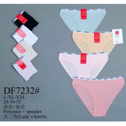 Трусы женские 12 шт (L-2XL) полиэстер KiE_DF7232