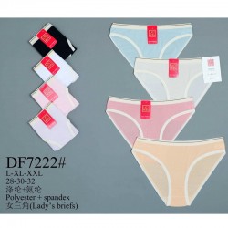 Трусы женские 12 шт (L-2XL) полиэстер KiE_DF7222