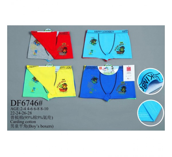 Трусы детские 24 шт (2-10 лет) коттон KiE_DF6746