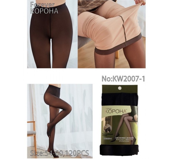 Колготи жіночі 1800DEN 12 шт (54-60 р) термо KiE_KW2007-1