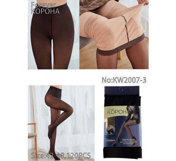 Колготи жіночі 1800DEN 12 шт (42-48 р) термо KiE_KW2007-3