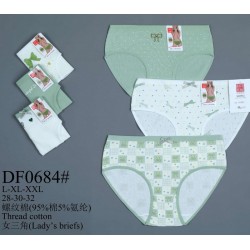 Трусы женские 12 шт (L-2XL) рубчик KiE_DF0684