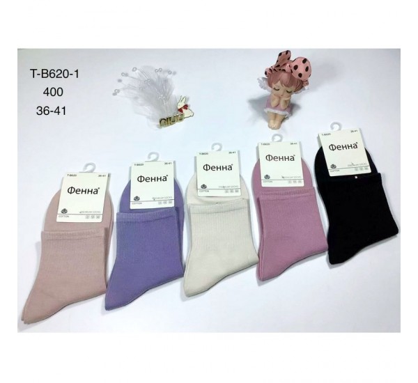 Шкарпетки жіночі 10 шт (36-41 р) коттон KiE_T-B620-1