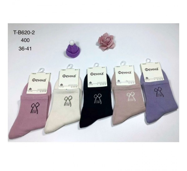 Шкарпетки жіночі 10 шт (36-41 р) коттон KiE_T-B620-2