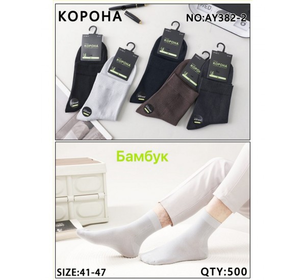 Шкарпетки чоловічі 10 шт (41-47 р) бамбук KiE_AY382-2
