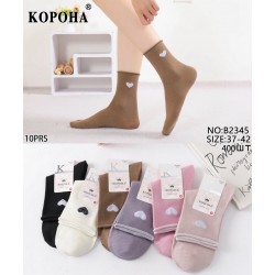 Шкарпетки жіночі 10 шт (37-42 р) коттон KiE_B2345