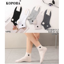 Шкарпетки жіночі 10 шт (37-42 р) коттон KiE_B2813-2