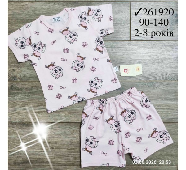 Костюм для дівчаток 6 шт коттон (2-8 років) MiLi_261920-13