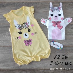 Боди-песочник 3 шт коттон (3-9 мес) MiLi_212111a