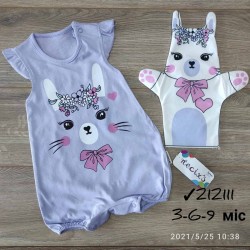 Боди-песочник 3 шт коттон (3-9 мес) MiLi_212111b