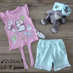 Костюм для девочек 3 шт коттон (1-3 года) MiLi_212663b