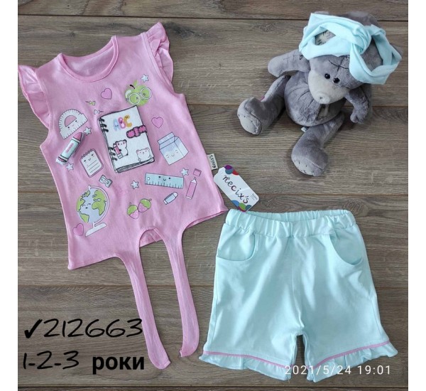 Костюм для девочек 3 шт коттон (1-3 года) MiLi_212663b