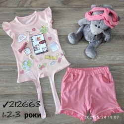 Костюм для девочек 3 шт коттон (1-3 года) MiLi_212663c