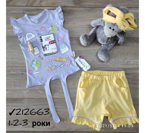 Костюм для девочек 3 шт коттон (1-3 года) MiLi_212663d