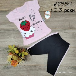 Костюм для девочек 3 шт коттон (1-3 года) MiLi_2554a