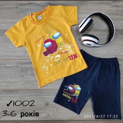 Костюм для мальчиков 4 шт коттон (3-6 лет) MiLi_1002-3