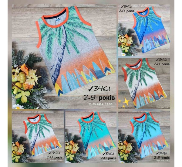 Майка для девочек 4 шт коттон (2-8 лет) MiLi_3461