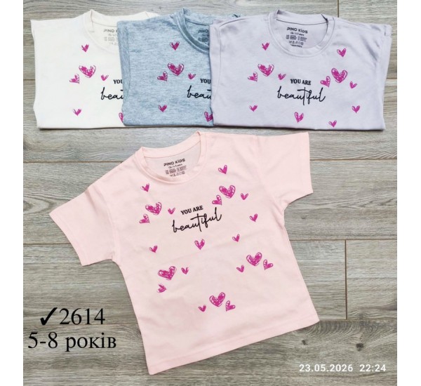 Футболка для девочек 4 шт коттон (5-8 лет) MiLi_2614