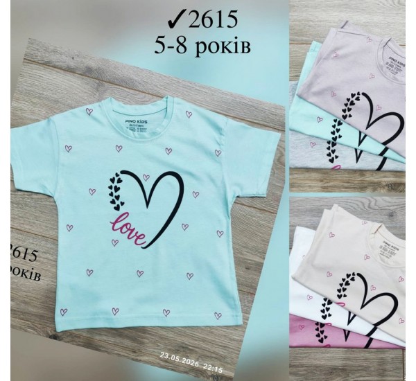 Футболка для девочек 4 шт коттон (5-8 лет) MiLi_2615