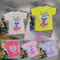 Футболка для девочек 4 шт коттон (1-4 года) MiLi_0117b