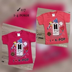 Футболка для девочек 4 шт коттон (1-4 года) MiLi_117b