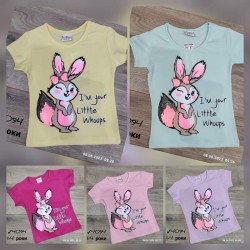 Футболка для девочек 4 шт коттон (1-4 года) MiLi_4094