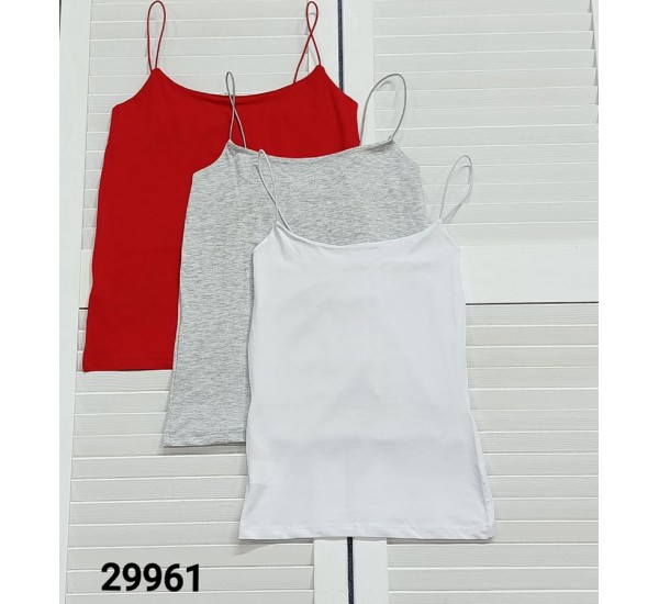 Майка женская 4 шт (S-XL) рубчик MMC_29961