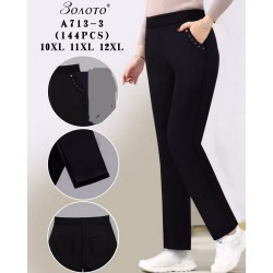 Брюки женские 6 шт (10-12XL) стрейч PaH_A713-3