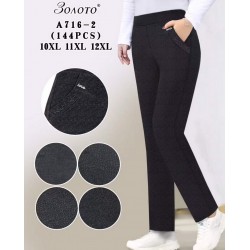 Брюки женские 6 шт (10-12XL) стрейч PaH_A716-2