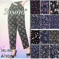 Капри женские 12 шт (3-6XL) холодок PaH_A703-1