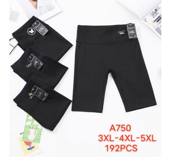 Велосипедки женские 6 шт (3-5XL) стрейч PaH_A750