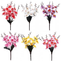 Букет орхидеи искусственный, 12 штук RuS_A57_M-22/5