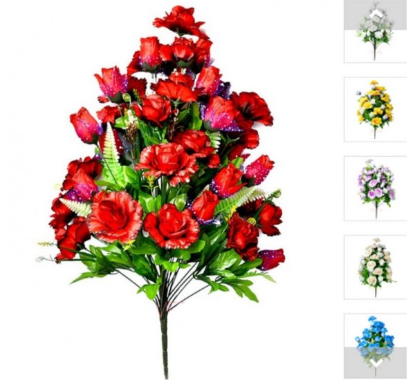 Букет розы раскрытой с бутоном, 1 штука RuS_B10_M-1/36