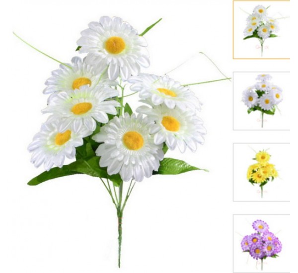 Букет ромашки искусственный, 10 штук RuS_B17_M-21/7
