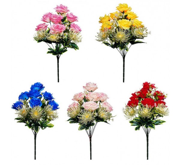 Букет розы искусственный, 12 штук RuS_B33_A-56324