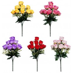 Букет розы бутон искусственный, 7 штук RuS_B35_A-573