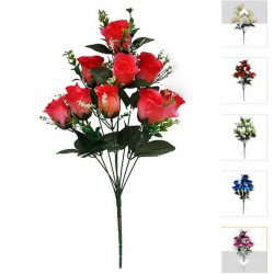 Букет роз в бутоне искусственный, 12 штук RuS_B36_C-63/9