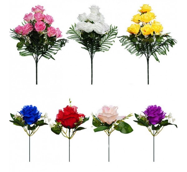 Букет розы искусственный, 7 штук RuS_B60_A-581